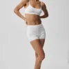 Maglione Be Mine in maglia pointelle - Bianco semitrasparente