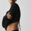 Maglione Be Mine in maglia pointelle - Nero