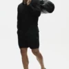 Maglione Coastal a maniche lunghe in jersey di lino - Nero