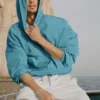 Maglione con cappuccio Axis - Blue Breeze