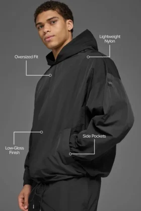 Maglione con cappuccio Axis – Nero
