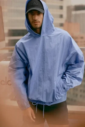 Maglione con cappuccio Axis - Provence Blue