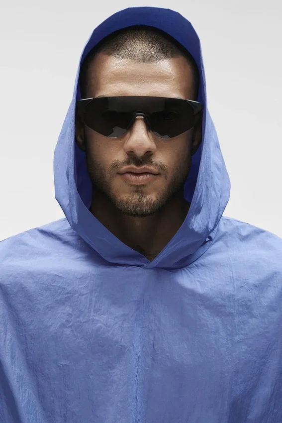 Maglione con cappuccio Axis - Provence Blue