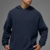 Maglione con cappuccio in maglia Sports Club - Blu navy