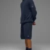 Maglione con cappuccio in maglia Sports Club - Blu navy