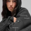 Maglione con cappuccio Scholar - Antracite