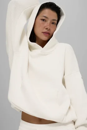 Maglione con cappuccio Scholar - Avorio