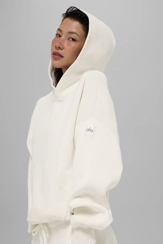 Maglione con cappuccio Scholar - Avorio