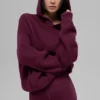 Maglione con cappuccio Scholar - Borgogna