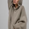 Maglione con cappuccio Scholar - Cacao chiaro