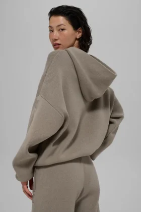 Maglione con cappuccio Scholar – Cacao chiaro