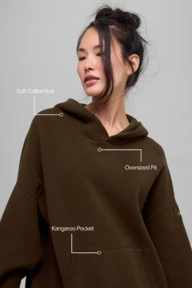 Maglione con cappuccio Scholar – Espresso