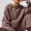 Maglione con cappuccio Scholar - Grigio fungo melange
