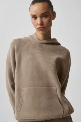 Maglione con cappuccio Scholar - Grigio ghiaia