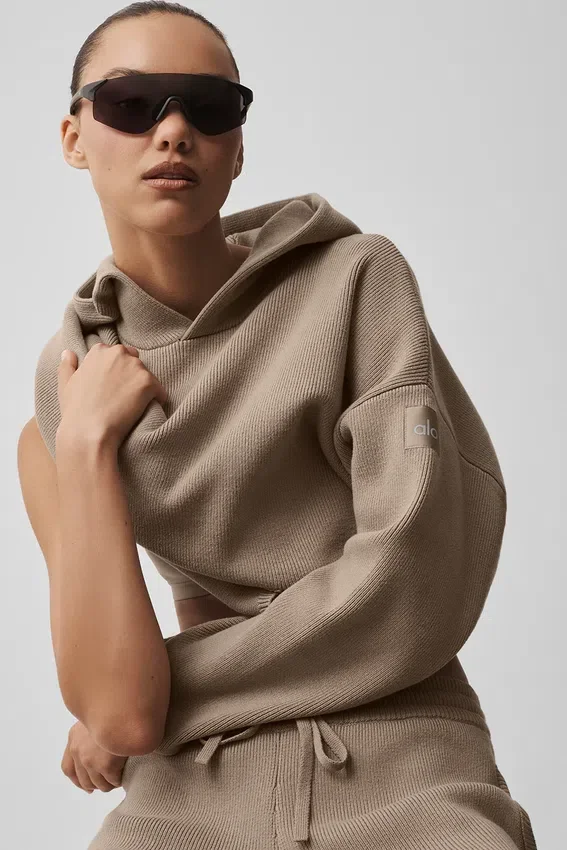 Maglione con cappuccio Scholar - Grigio ghiaia