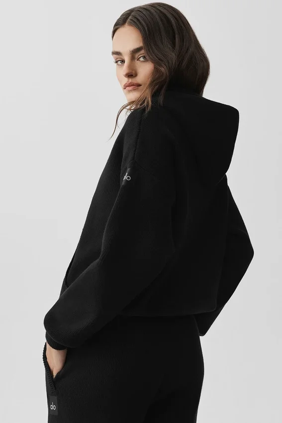 Maglione con cappuccio Scholar - Nero