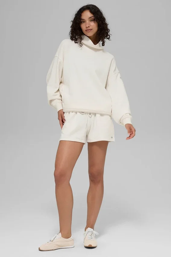 Maglione con collo alto Hazy - Avorio