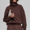Maglione con collo alto Hazy - Brownstone