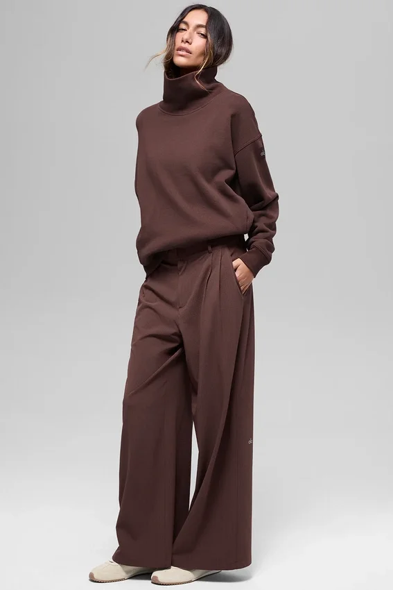 Maglione con collo alto Hazy - Brownstone