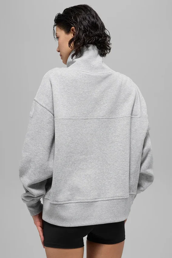 Maglione con collo alto Hazy - Grigio melange sportivo