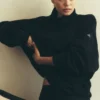 Maglione con collo alto Hazy - Nero