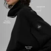 Maglione con collo alto Hazy - Nero