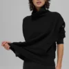 Maglione con collo alto Hazy - Nero