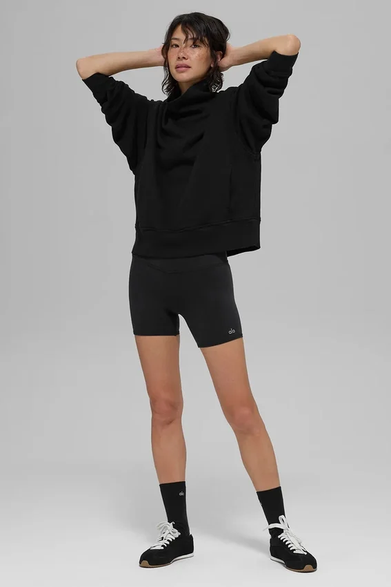 Maglione con collo alto Hazy - Nero
