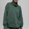 Maglione con collo alto Hazy - Verde trifoglio