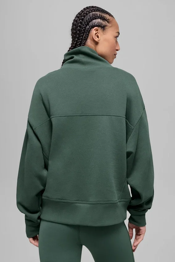 Maglione con collo alto Hazy - Verde trifoglio