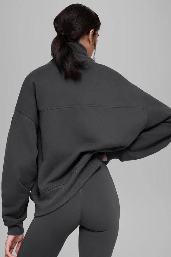 Maglione con collo alto sfumato - Antracite