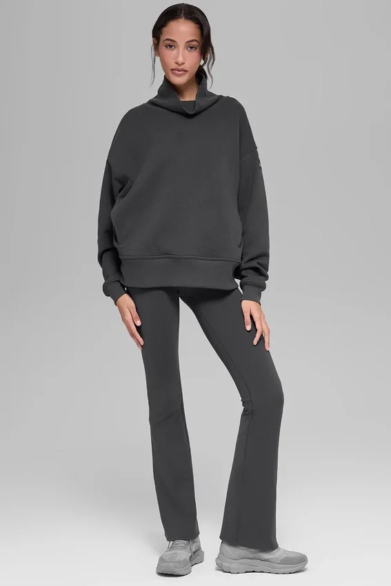 Maglione con collo alto sfumato - Antracite