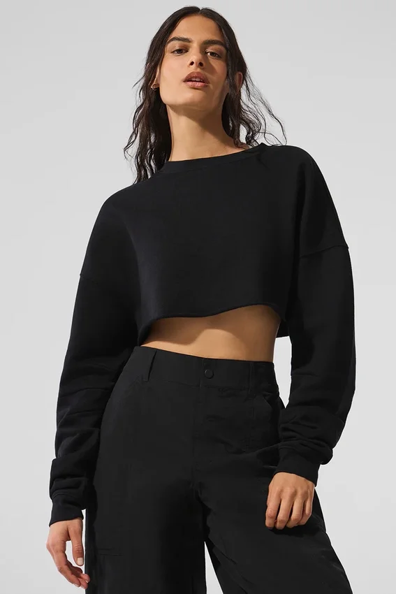 Maglione cortissimo - Nero