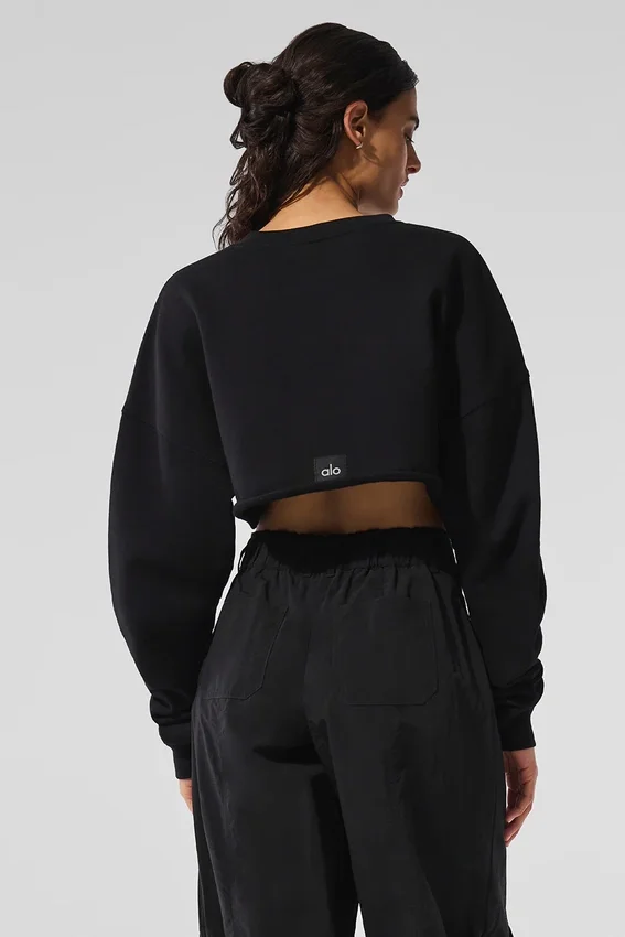 Maglione cortissimo - Nero