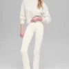 Maglione corto a girocollo New Class in misto lana e cashmere - Avorio