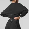 Maglione corto a girocollo Sway - Nero