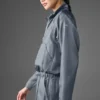 Maglione corto Afterglow - Grigio acciaio