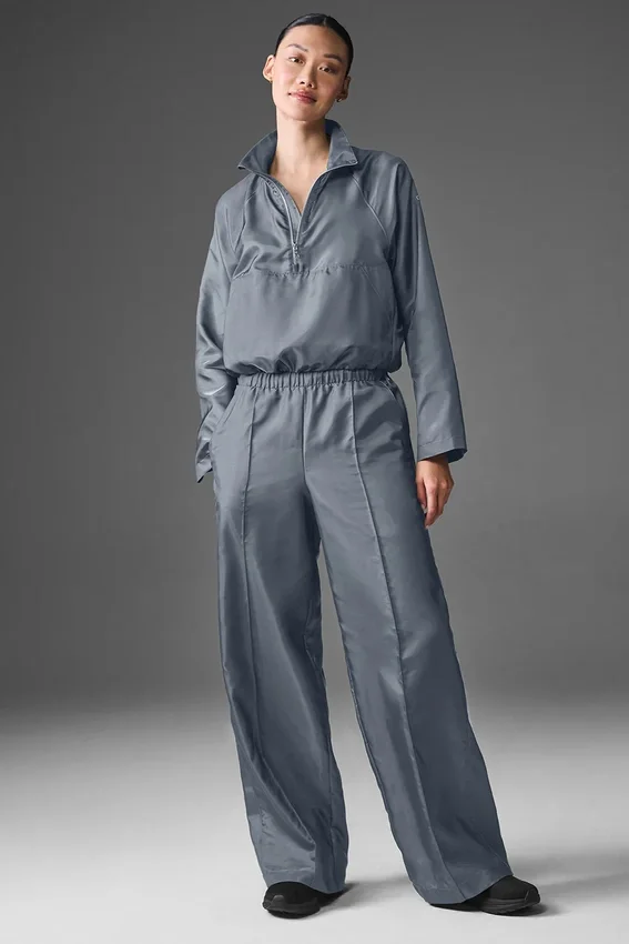 Maglione corto Afterglow - Grigio acciaio