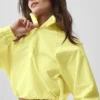 Maglione corto con zip a 1/4 per ex studenti - Sunshine