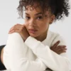 Maglione corto in maglia "Snuggle up" - Avorio