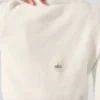 Maglione corto in maglia "Snuggle up" - Avorio