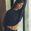 Maglione corto Sway a girocollo - Blu navy