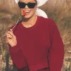 Maglione corto Sway a girocollo - Rosso Summer Romance
