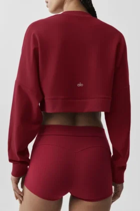 Maglione corto Sway a girocollo – Rosso Summer Romance