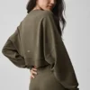 Maglione corto Sway a girocollo - Verde oliva