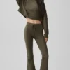 Maglione corto Sway a girocollo - Verde oliva