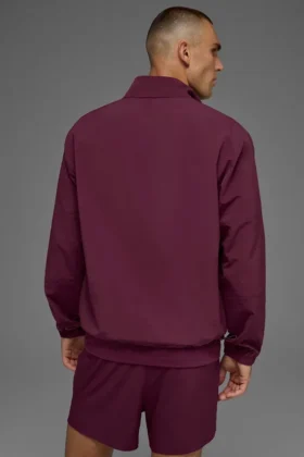 Maglione da track leggero Takeaway – Borgogna