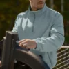 Maglione da track Takeaway leggero - Salvia del deserto