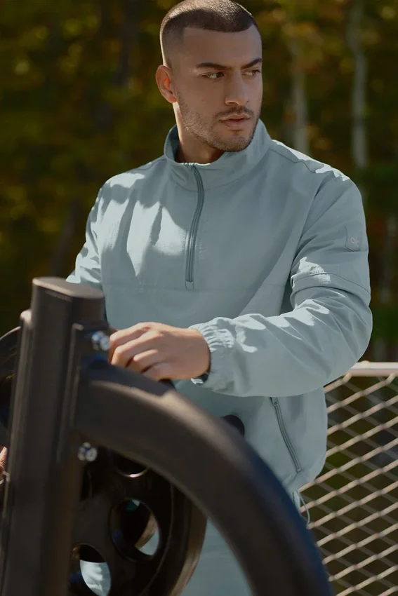 Maglione da track Takeaway leggero - Salvia del deserto