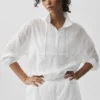 Maglione Go Time con zip a 1/4 - Bianco